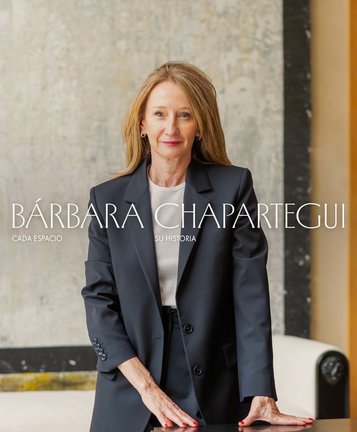 Bárbara Chapartegui, interiorista, en su estudio